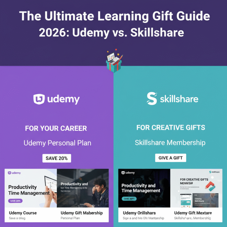 Best Online Learning Gifts 2026: Udemy vs. Skillshare