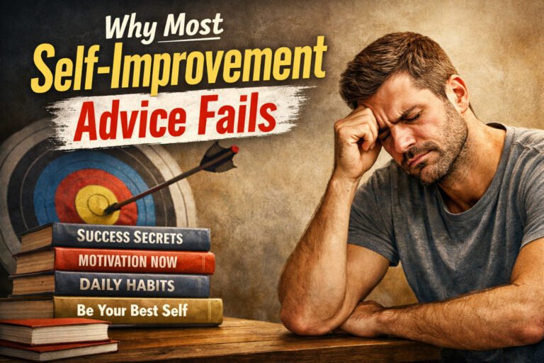 Why Most Self-Improvement Advice Fails (And What Actually Helped Me)