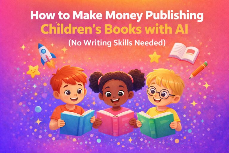 How to Make Money Publishing Children's Books with AI (No Writing Skills Needed)